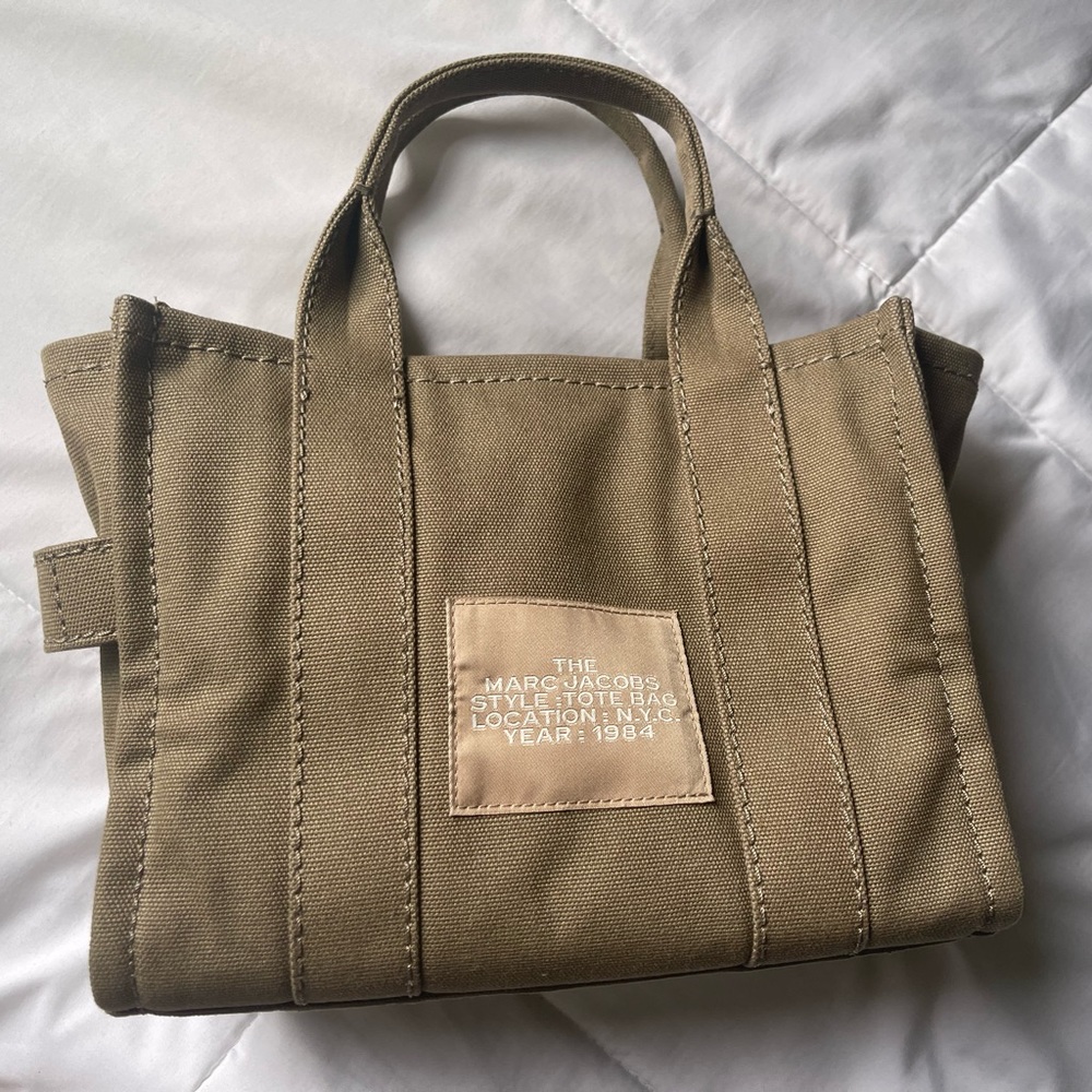 Mini Marc Jacobs Tote Bag in Slate Green!